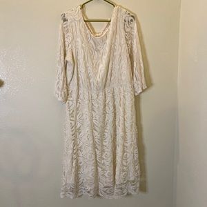 ING Ivory Lace Dress size 3x